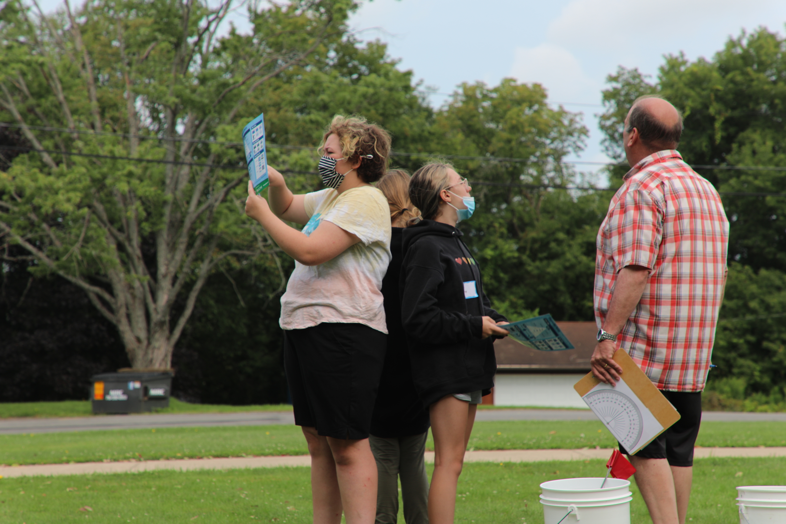 Students conducting Real-Time Meteorology.