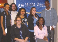 Some of the 2009 Chi Alpha Epsilon Inductees