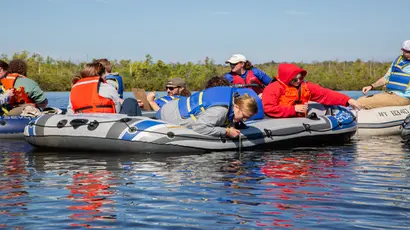 Fredonia Biology students conduct research on Bear Lake