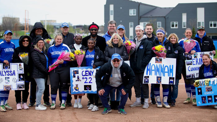 Blue Devil seniors and their families