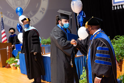 President congratulates student