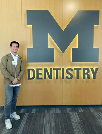Andrew Keith, at the University of Michigan School of Dentistry