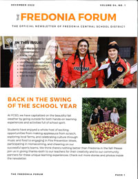 cover of Fredonia school newsletter