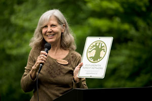 Old Growth Forest Network plaque presented