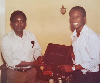 Dr. Kolison with his father
