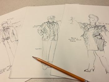 sketches of costumes
