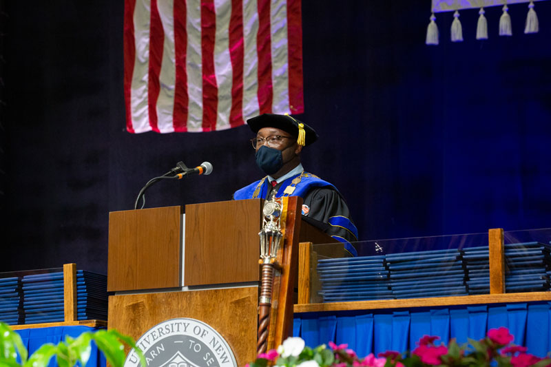 In-person Commencement at SUNY Fredonia honors over 700 graduates, remembers Buffalo’s loss