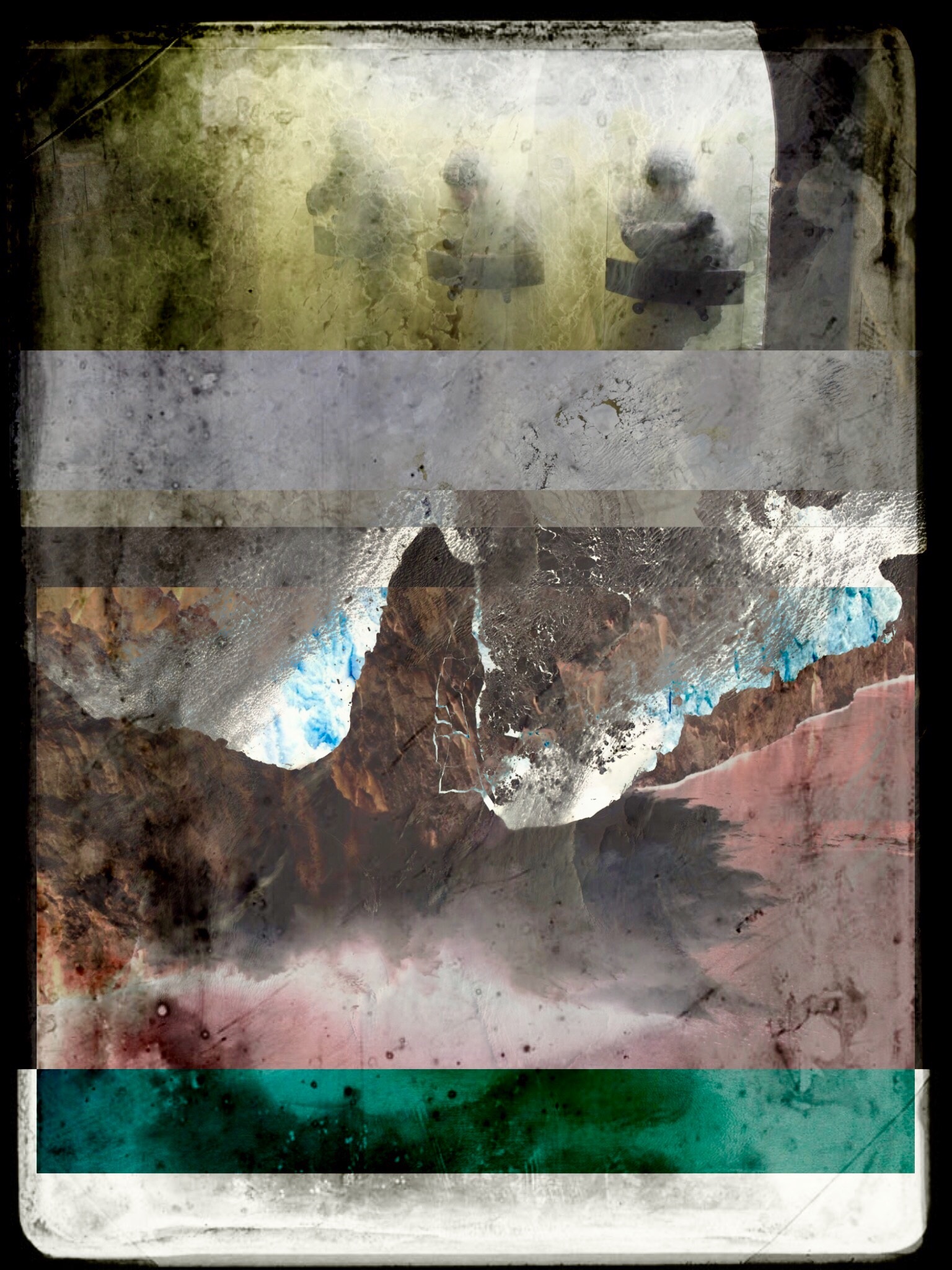 Liz Lee, “Portland,” from the series “Collapse,” 2018, digital image transferred on cotton rag