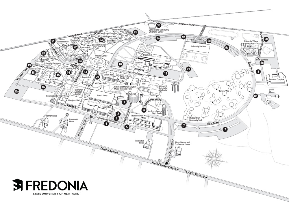 Parking Lot Map Fredonia Edu