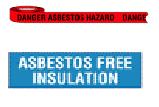 Asbestos Warning Tape and Sticker Images