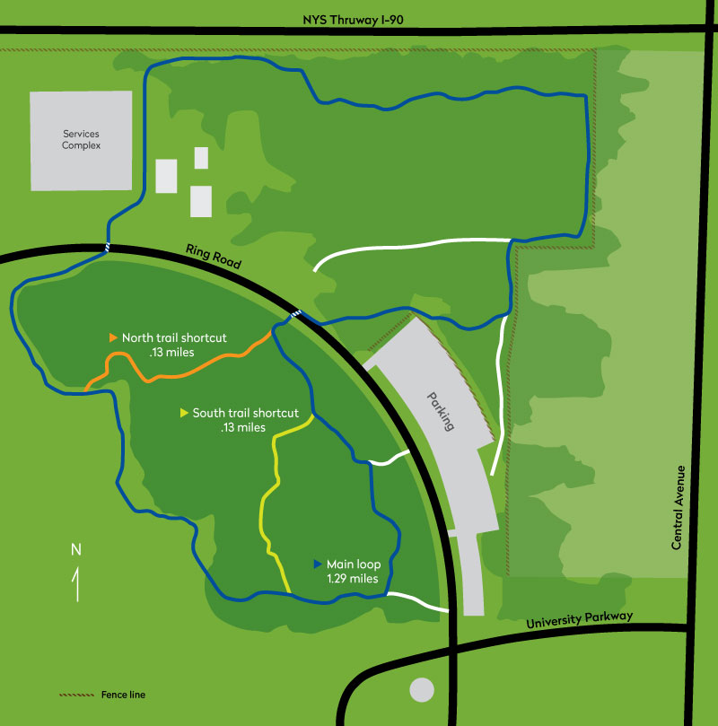 Map of the Phillips Ulrich Community Trail