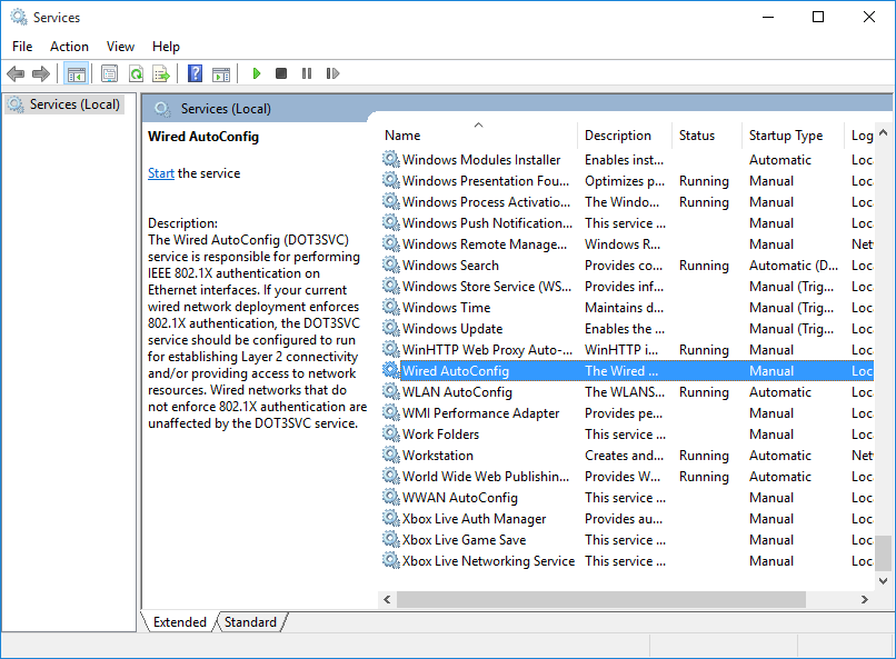 Wired Autoconfig