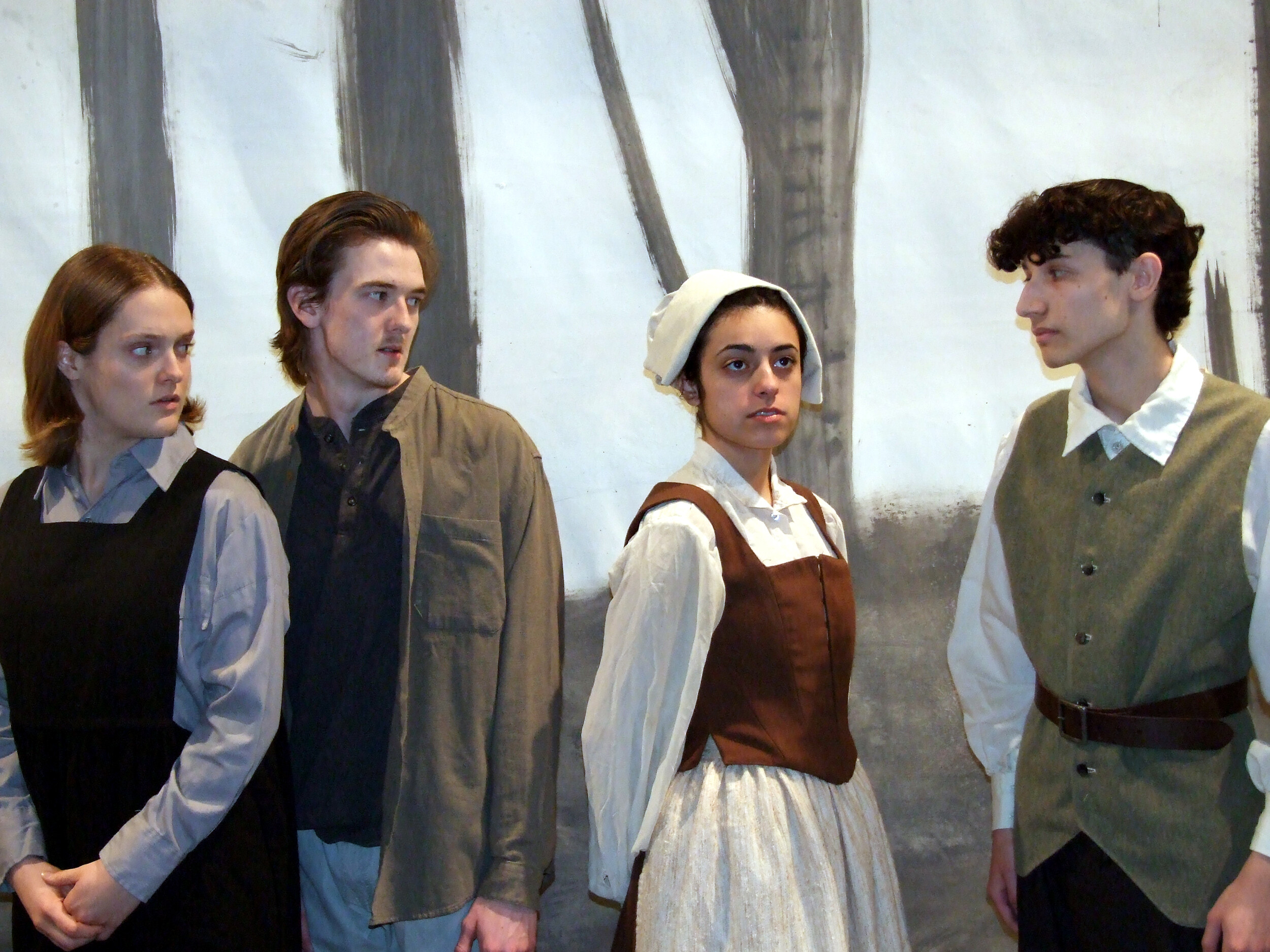 The casts of the Department of Theatre and Dance productions of The Crucible and Abigail/1702: A Twice-told Tale