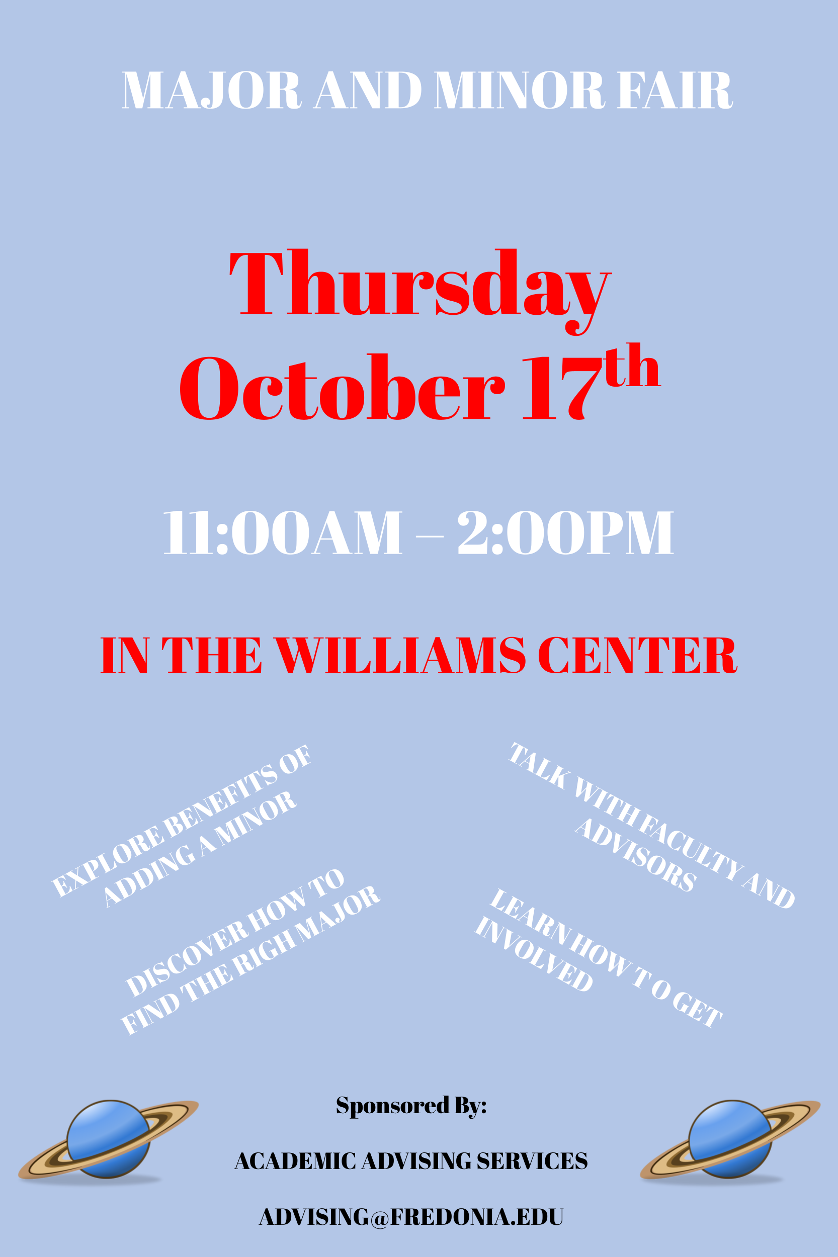 Major / Minor Fair | Fredonia.edu
