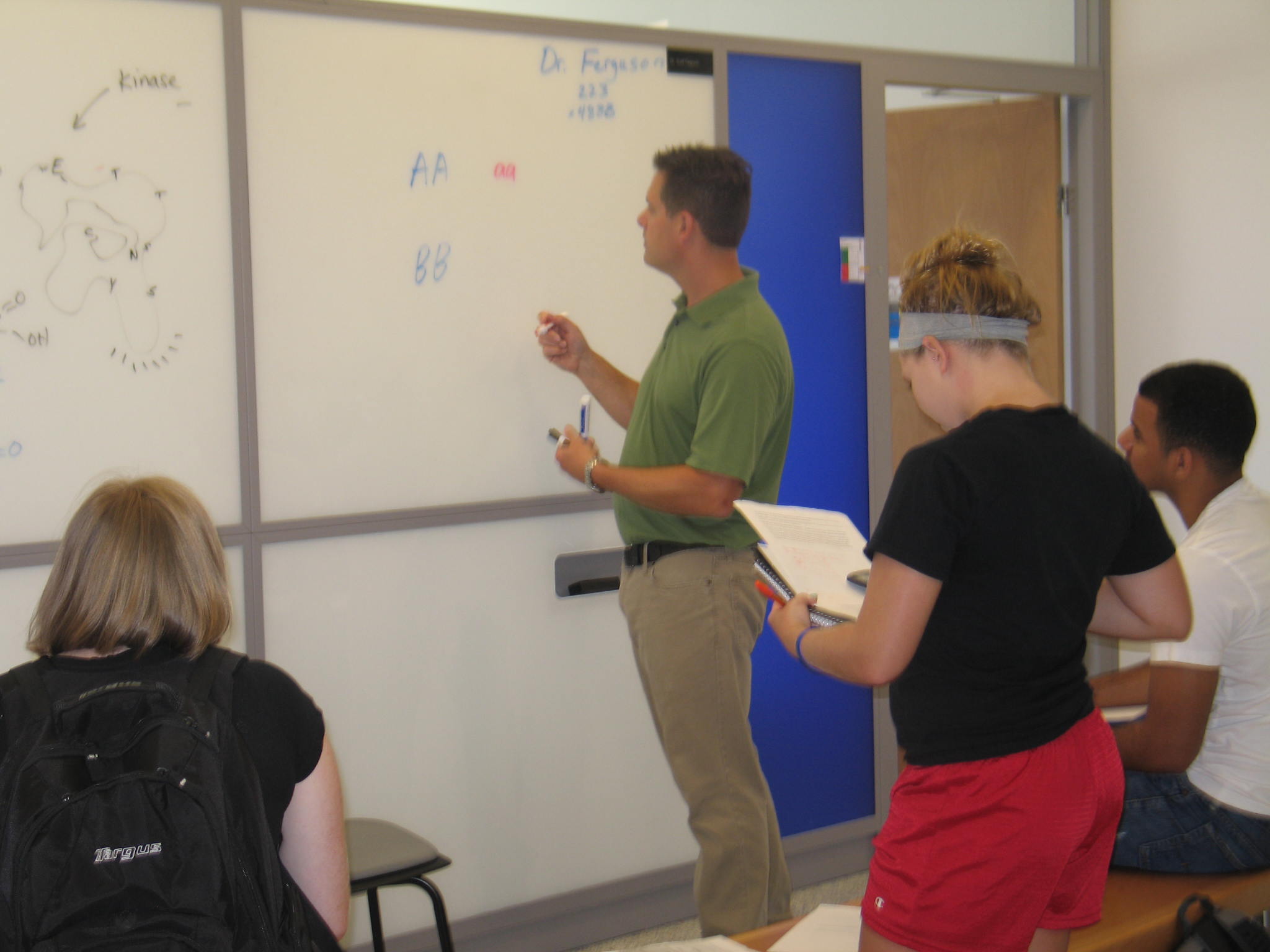 Science Center instructor at informal teaching space