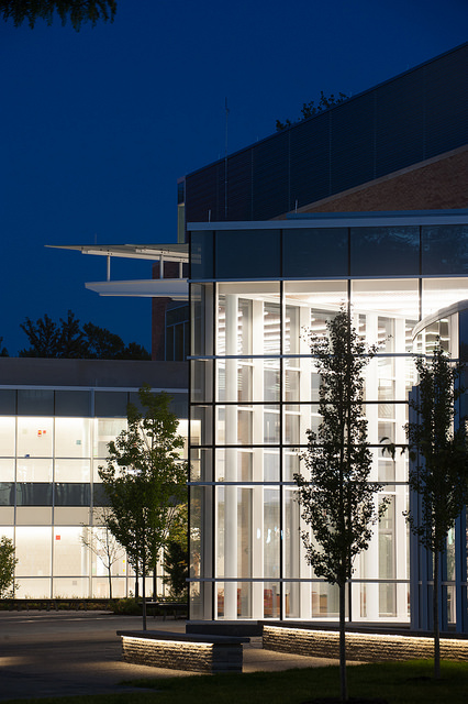 Science Center at night