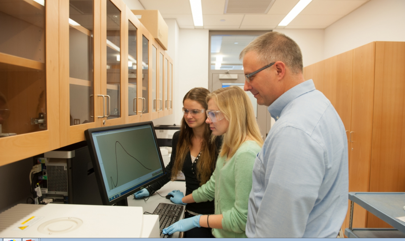 Research students with Dr Fountain