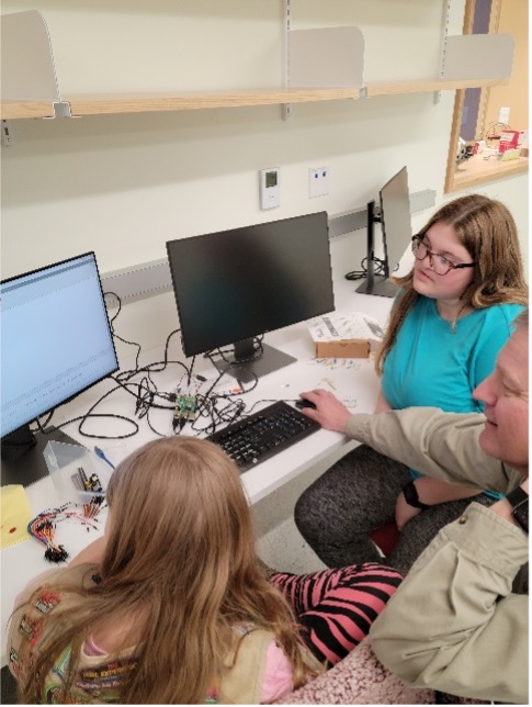 Girl Scouts Robotics Lab Visit