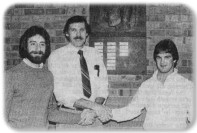 Dr. Richard Gilman, Brian Koehler and Mike Farrell