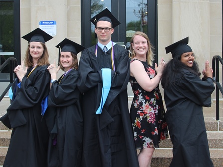 graduate students posing