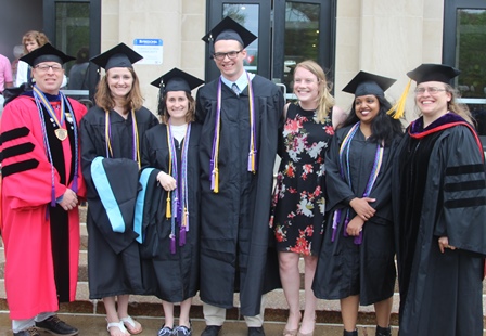 graduate students with faculty