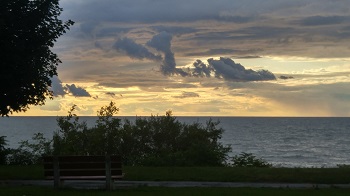 Sunset over Lake Erie