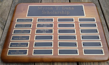 Dana Scholarship Plaque