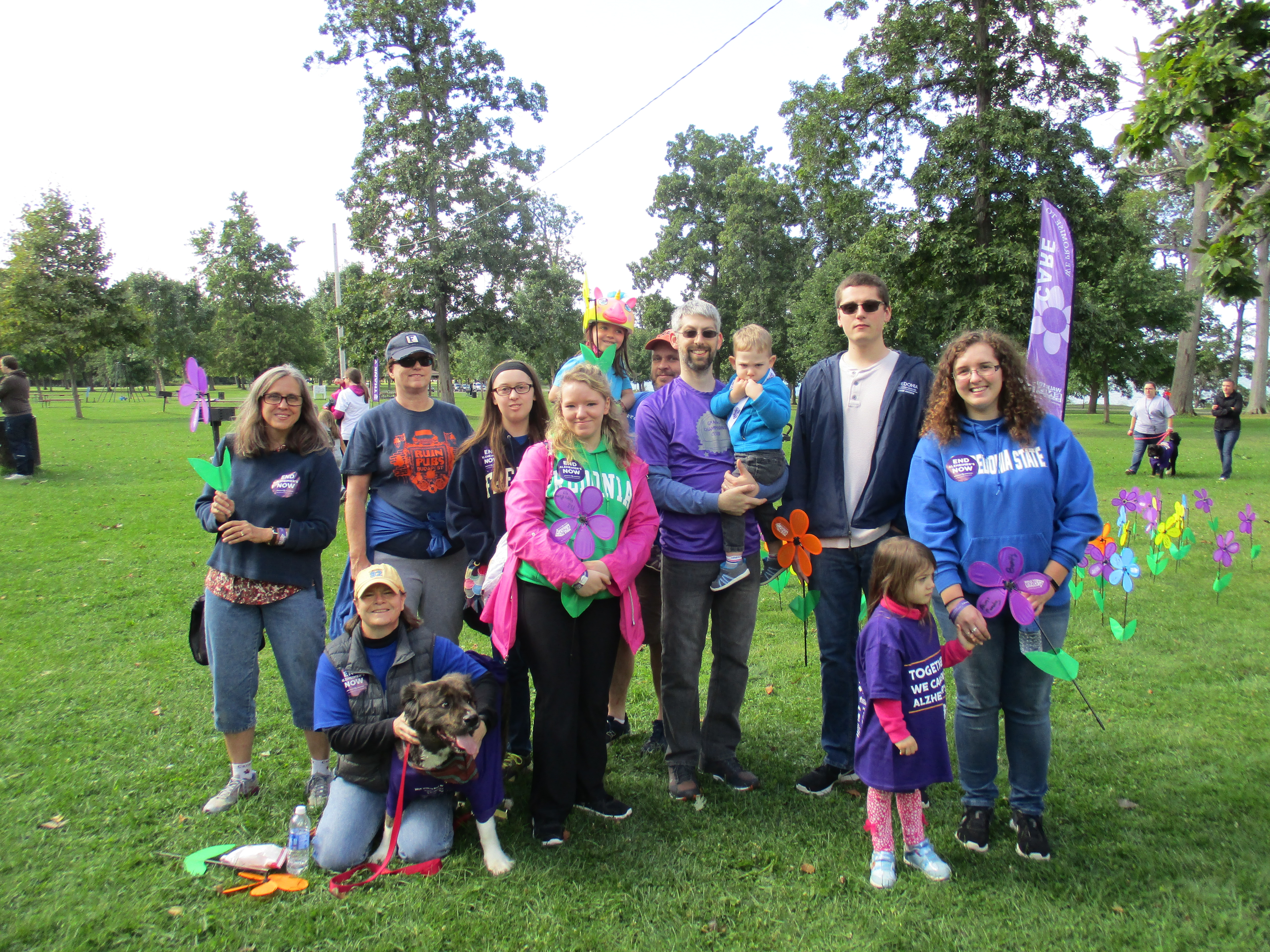 Faculty and Students at the Walk to End Alzheimer's