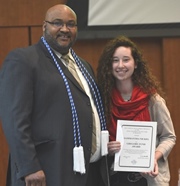 Gregory Antonio Memorial Award recipient - Sammantha and Mr. White