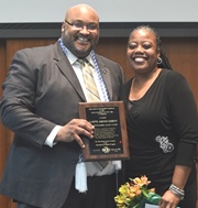 EOP Director David White and Distinguished EDP Alumnae Lavette Johnson-Debrow