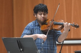 Entertainment by EOP student Oscar Martinez