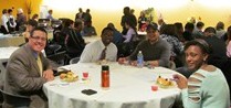 EOP students, Fredonia staff, and friends at the awards ceremony