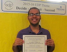 Emmanuel Guzman - 2015 Wallace Scholarship Recipient