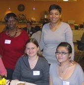 Mentoring group Audrey, Adrienne, Dana, and Cynthia