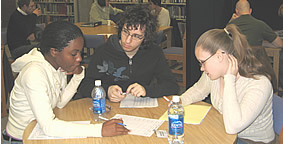 Tutoring session in the Learning Center