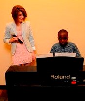 EOP Students profive musical entertainment - Rocio and Tim