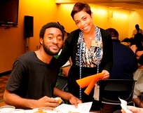 EOP counselor Rachel Skemer with her student Andrew