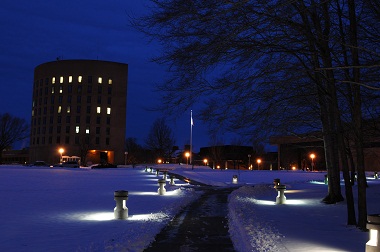 Winter Scene Maytum Hall