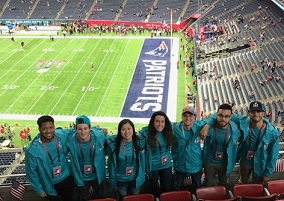 Students at Super Bowl 51