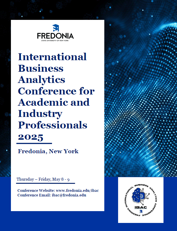 Program cover for the International Business Analytics Conference for Academic and Industry Professionals, 2024