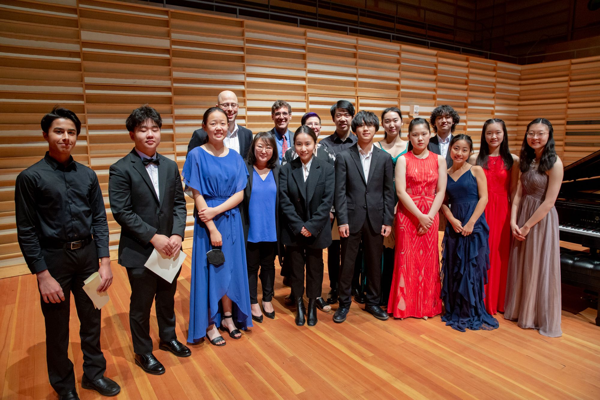 Finalists with judges