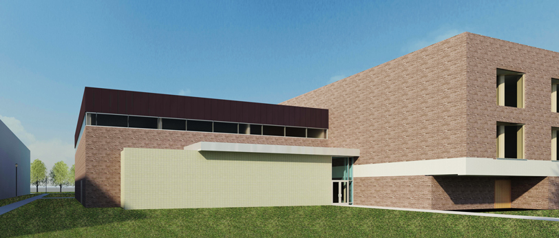 Mason Hall reheasal room addition rendering