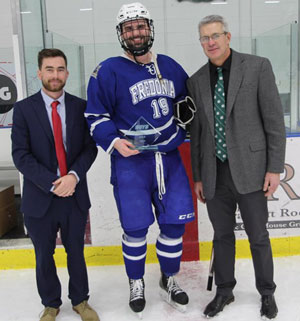 hockey player Victor Tracy and organizers