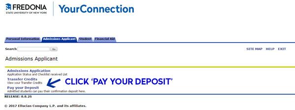 Pay Your Deposit
