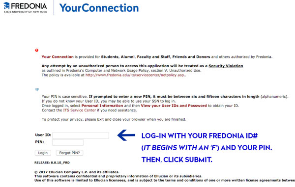 Logging In to Your Connections