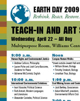 Teach-In and Art Show Poster