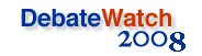 DebateWatch 2008 logo