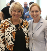 Virginia Horvath and Senator Gillibrand