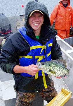 Image of Nick Sard in Aquatic Biology class Spring 2007