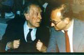 Jorge Luis Borges and Clark Zlotchew 1985